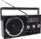 NOVEEN - PR750 Black Draagbare Radio - Zeer Gevoelige Ontvanger - Dre Radiobanden (FM / MW / SW) - U