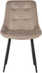 Set van 2 eetkamerstoelen MELROSE Fluweel Taupe