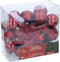 Christmas Gifst Kerstballen Set Donker Rood - 40 Stuks Kunststof Kerstballen - Incl. Piek