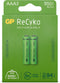 GP ReCyko 100AAAHCE - Oplaadbare NiMH Batterij 950mAh - Groen (2 stuks)