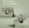 imoshion Tablet Hoes Geschikt voor Xiaomi Redmi Pad SE - imoshion 360° Draaibare Design Bookcase 2.0 - Meerkleurig /Green Flowers
