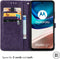 imoshion Hoesje Geschikt voor Motorola Moto G42 Hoesje Met Pasjeshouder - imoshion Mandala Bookcase - Paars