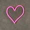 Luca Lighting Neonverlichting - Hart - L31 x B33 cm - Roze