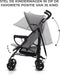 Kinderkraft TIK - Reisbuggy - Lichtgewicht 6.5kg - Verstelbare rugleuning - Grijs