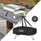 BIGHORN Gas Pizza Oven - Buiten - Edelstaal - 30.5cm pizzasteen - Temperatuur tot 460° - Met Gasdrukregelaarset 30 mbar & Slang 50 cm - Draagtas