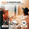 Vulpes Goods® Tech - Houtkachel Ventilator PRO - 8 Bladen dubbele ventilatoren - Inclusief thermometer & handschoen