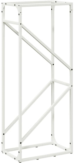 vidaXL - Brandhoutrek - 40x25x100 - cm - koudgewalst - staal - wit