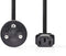 Nedis CEGP11400BK20 - Stroomkabel met Deense connector - 200 cm - Zwart