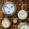 Riviera Maison Wandklok - World Cities Clock - Zilver - 1 Stuks