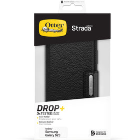 Otterbox Strada - Flip cover - Schokbestendig lederen hoesje met kaarthouder - Zwart