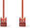 CAT6 Netwerkkabel - RJ45 Male - RJ45 Male - S/FTP - 0.25 m - Rond - LSZH - Rood - Envelop
