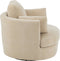 J-Line loungestoel Swiv - populierenhout/schuime - hout - beige