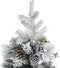 vidaXL - Kerstboom - met - LED - en - dennenappels - en - sneeuw - 225 - cm - PVC - en - PE