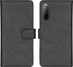 iMoshion Hoesje Geschikt voor Sony Xperia 10 II Hoesje Met Pasjeshouder - iMoshion Luxe Bookcase - Zwart
