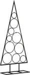 vidaXL - Kerstdecoratie - kerstboom - 90 - cm - metaal - zwart