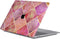 Lunso Geschikt voor MacBook Air 13 inch M1 (2020) cover hoes - case - Diamond Rose