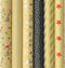 Benza Christmas kraft cadeaupapier - Inpakpapier 3 meter x 70 cm - 6 rollen