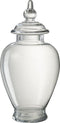 J-Line Voorraadpot Deksel Bol Glas Transparant Large