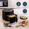 Princess 182238 - Digitale Airfryer 4L - Digital Touchscreen - 8 Automatische Programma's - Zwart