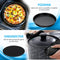 LifeNeeds (2021) - 8-delige Airfryer Accessoireset - Voor heteluchtfriteuse - Zwart en Zilver