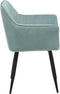 Set van 2 eetkamerstoelen JASMIN Fluweel Mintgroen
