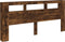 Hoofdeinde met LED 220x18,5x103,5 cm bewerkt hout gerookt eiken