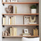 vidaXL - Wandschap - 100x30x2 - cm - onbehandeld - massief - eikenhout