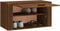 vidaXL - Wandschoenenkast - 70x35x38 - cm - massief - grenenhout - bruineiken