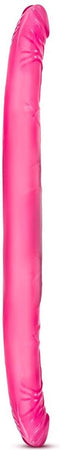 Geaderde Dubbele Dildo - Roze