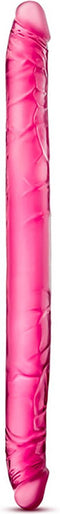 Geaderde Dubbele Dildo - Roze