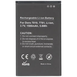 Battery suitable for Doro 7010, 7781, Li-ion, 3.7V, 1500mAh, 5.6Wh