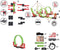 Gearbox Racebaan - 32-delig - met Pull Back Race-auto - 4 Loopings
