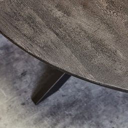 Eetkamertafel mangohout - Eetkamertafel Daan - Eettafel zwart 140 cm