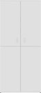 vidaXL - Schoenenkast - 80x39x178 - cm - bewerkt - hout - wit
