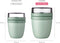 Mepal Lunchpot Ellipse - Yoghurt en Muesli beker to go - 500 ml + 200 ml - Nordic sage