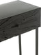 J-Line console Shanil - hout/ijzer - zwart