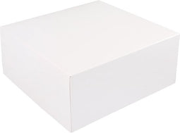 Gebaksdoos | karton | 18x18x8cm | wit | 100 stuks