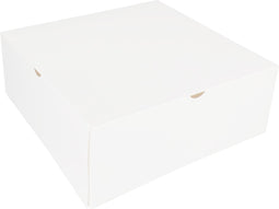 Gebaksdoos | karton | 26x26x10cm | zonder venster | wit | 100 stuks