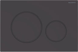 Geberit Bedieningsplaat Sigma20, 2-Toets: Matzwart, Eas-To-Cl., Zwart