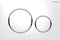 Geberit bedieningsplaat Sigma20 voor 2-toets spoeling, wit / glansverchroomd / wit