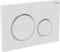 Geberit bedieningsplaat Sigma20 voor 2-toets spoeling, wit / glansverchroomd / wit