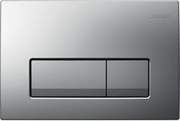 Geberit Delta50 bedieningsplaat, 2-toets spoeling df 24.6x16.4cm matchroom