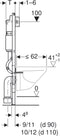 Geberit Duofix Basic UP-100 inbouwreservoir