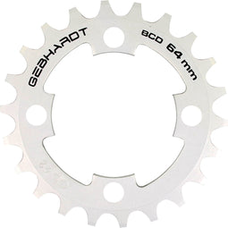 Gebhardt kettingblad 22 tands 4 gaats zilver Shimano steek 64mm