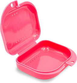 Gebitsbakje - Beugelbakje - Roze - Voor - Beugel - Kunstgebit - Prothese - Beugelbakje - Beugeldoosje - Bakje - Gebittenbakje