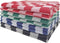 Geblokte - theedoek - groen-wit - pompdoek - set 6 stuks - 100% katoen - 65x65