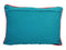 Geborduurde kussenhoes met wilde bloemen35x50cm-Blauw