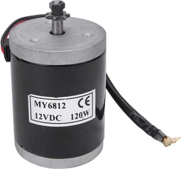 Geborstelde Elektromotor, 12 V gelijkstroommotor, My6812 120 W hoge snelheid kleine borstelmotor met riemschijf E-bike