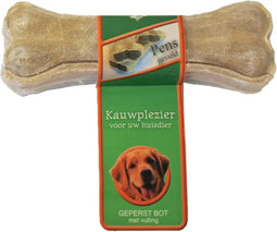 Gebr. de Boon Hondenbot gevuld met pens - Hondenvoer - Hondensnack - Hondensnacks gedroogd - Hondenkluif - 13 cm