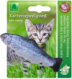 Gebr. de Boon Kattenspeelgoed met kattenkruid - Kitten speelgoed met kattenkruid - Vis met catnip - Blauw / grijs